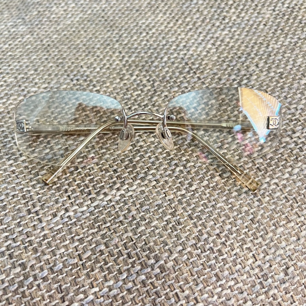 CHANEL Gold Rimless Glasses - Picture 11 of 12